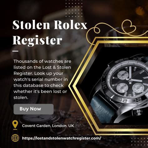 rolex watch register|rolex database of stolen watches.